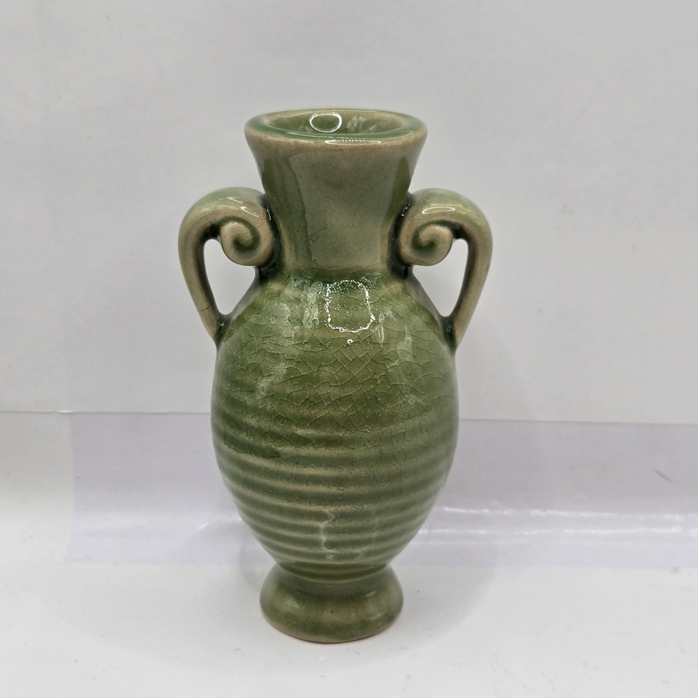 Elegant Green Ceramic Vase